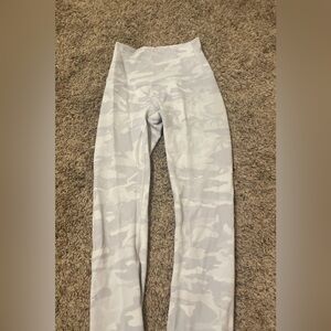 Lululemon white camo 28” leggings